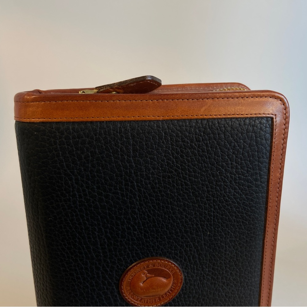 DOONEY & BOURKE AWL Black Leather Zip Around AGENDA Vintage 8 x 5.5 PLANNER - Picture 8 of 9